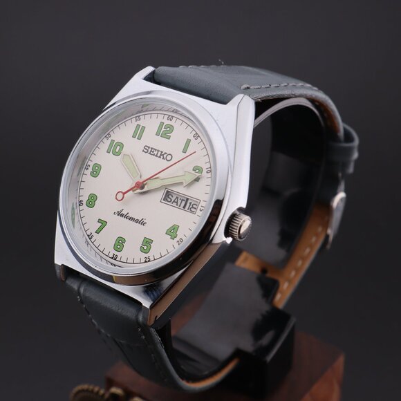 Vintage Seiko 5 Automatic 6309A Japanese Movement 17J D/D Men's Wrist Watch - Picture 2 of 15